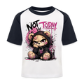 NOT TODAY – Kids Baseball T-Shirt - white/navy