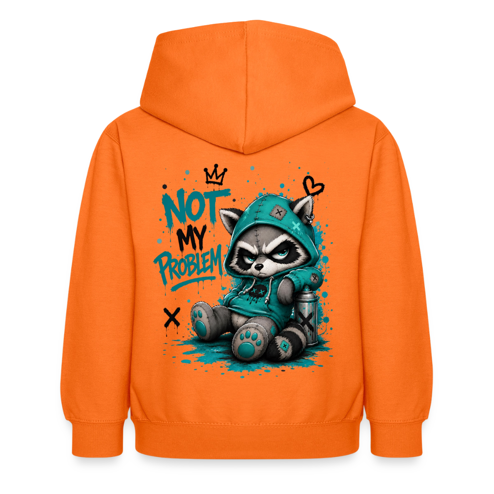 Not My Problem – Panda Kids Hoodie ⭐ - orange