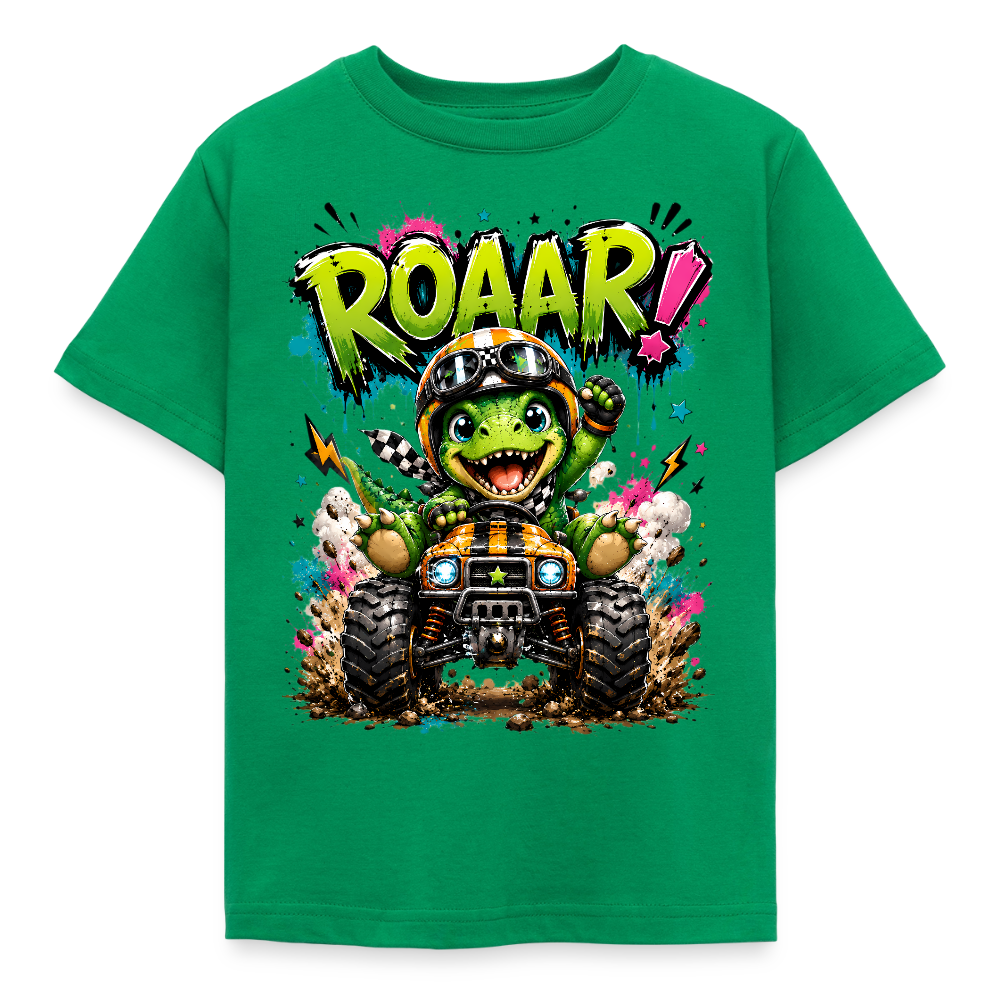 ROAAR! – Dino Racer Premium Shirt - kelly green