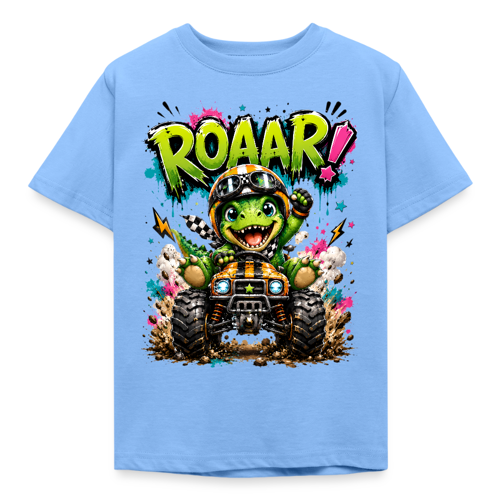 ROAAR! – Dino Racer Premium Shirt - sky blue