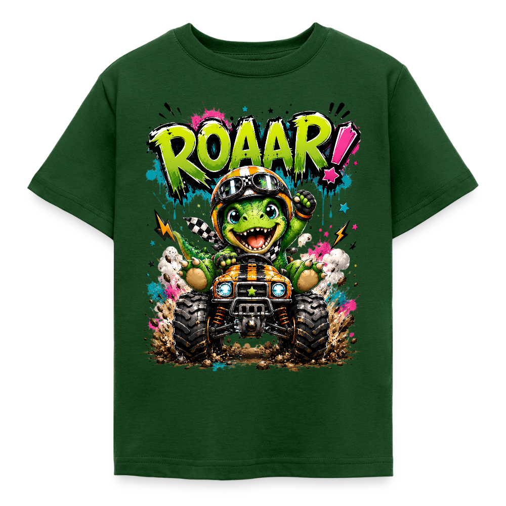 ROAAR! – Dino Racer Premium Shirt - forest green