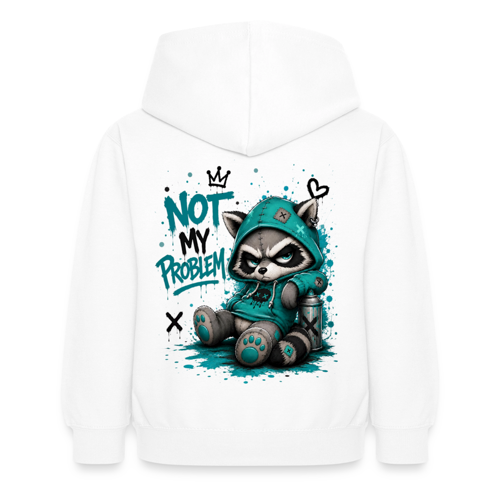 Not My Problem – Panda Kids Hoodie ⭐ - white