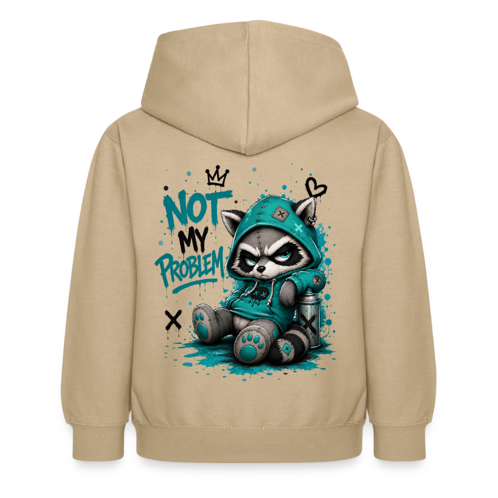 Not My Problem – Panda Kids Hoodie ⭐ - sand