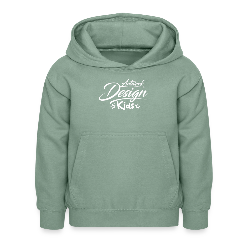 Not My Problem – Panda Kids Hoodie ⭐ - steel green