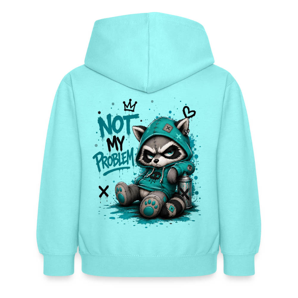 Not My Problem – Panda Kids Hoodie ⭐ - peppermint