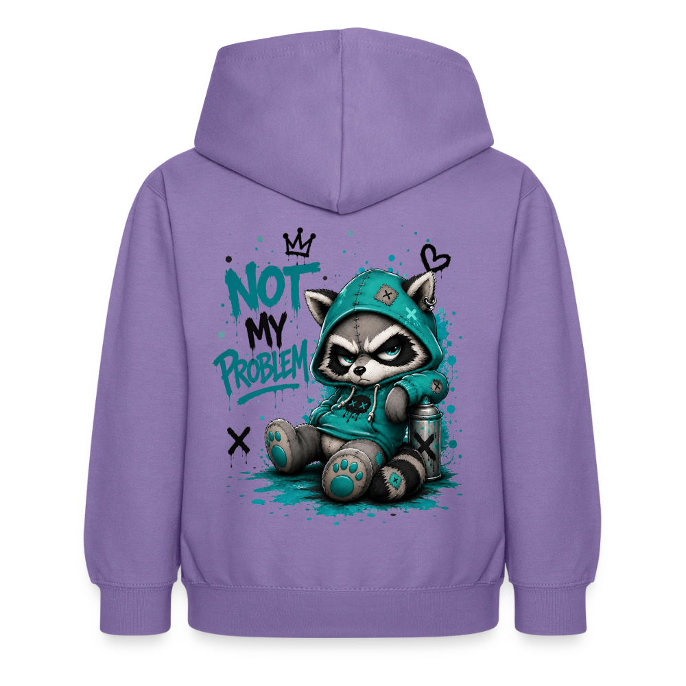 Not My Problem – Panda Kids Hoodie ⭐ - lavender